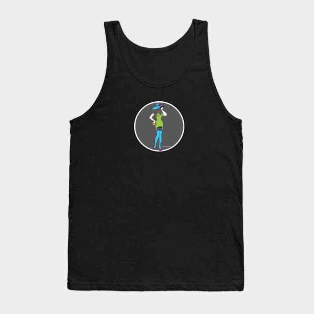 Shakedown Street Zoot Suit Invisible Girl Tank Top by PauHanaDesign